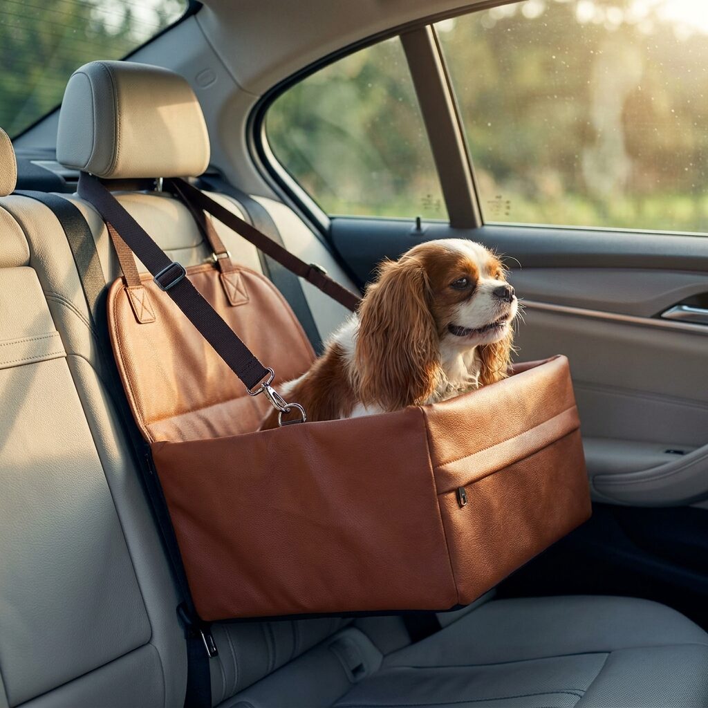 Dog car booster seat for small and medium dogs