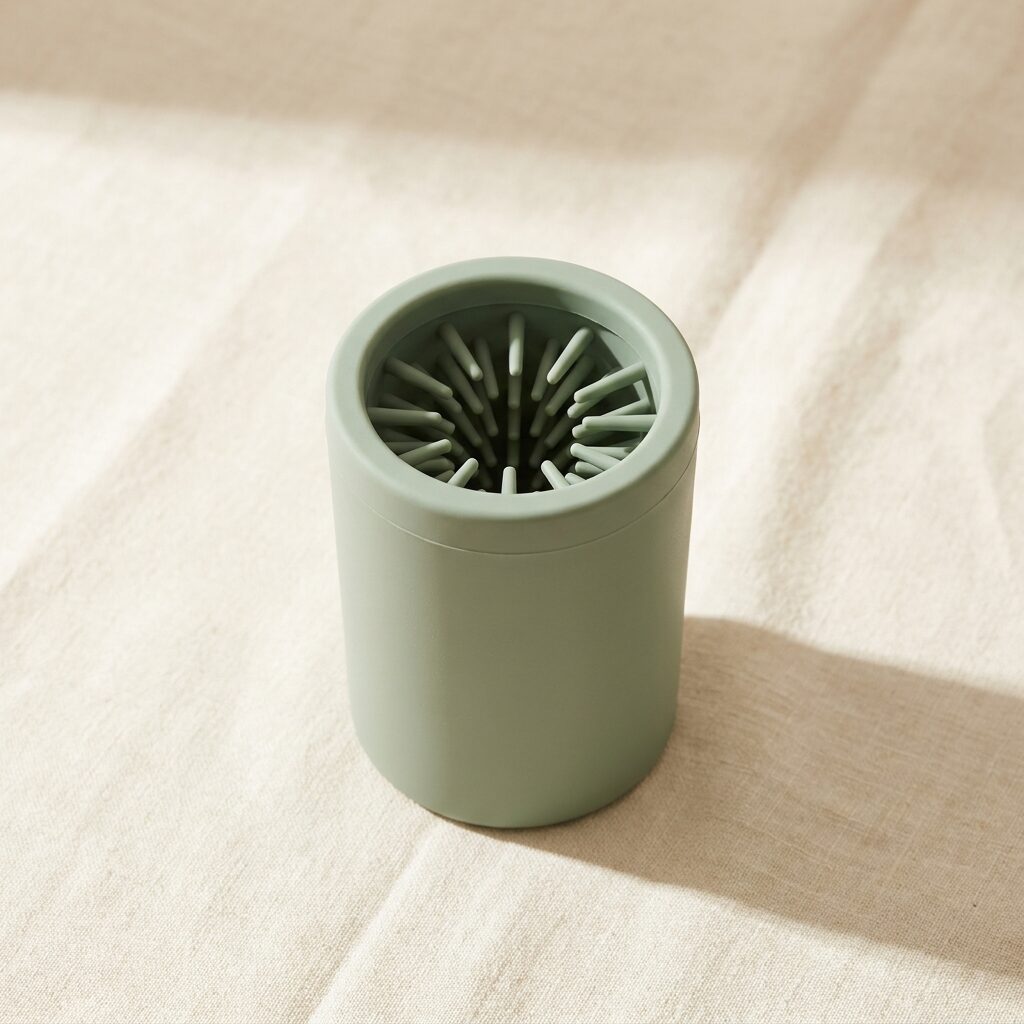 Silicone paw cleaner cup for muddy paws